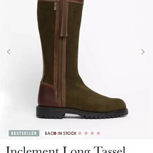 Penelope Chilvers Olive Green and Brown Suede Knee Boots